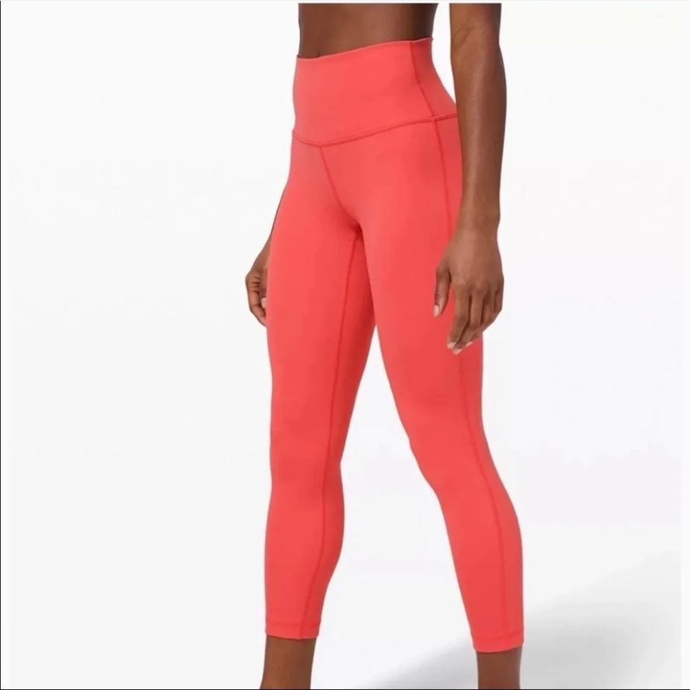 LULULEMON Wunder Under HR 7/8 Watermelon Tef 6 NWOT